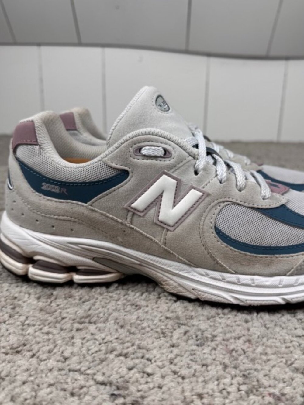 New Balance 2002R Shoes Youth Sz 7 W Quartz Gray Mesh Running Lifestyle GC2002KA